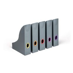 Tijdschriftenhouder durable varicolor grijs