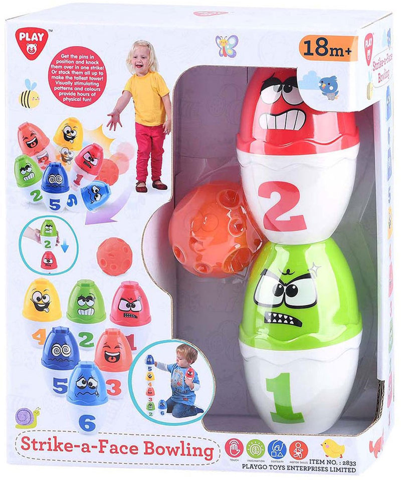 Afbeelding laden in galerijviewer, Playgo play bowling speelset gezichten, 13dlg.
