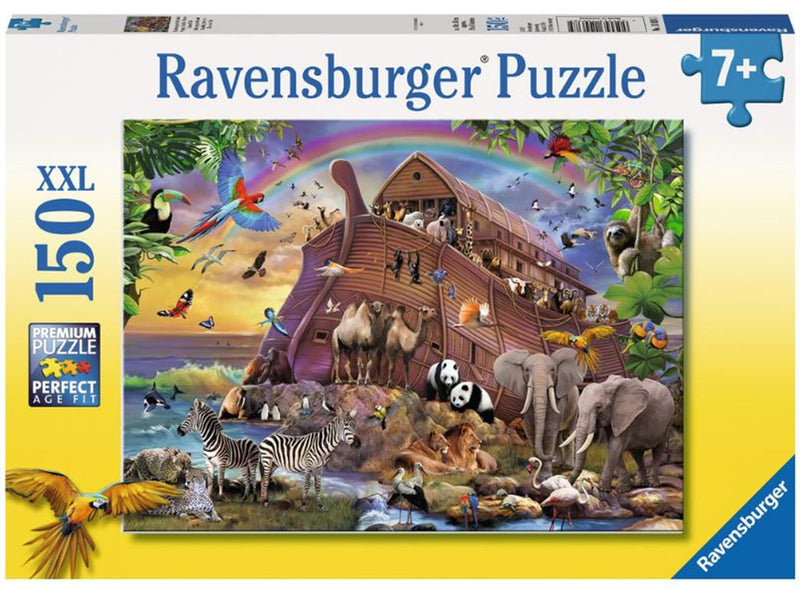 Afbeelding laden in galerijviewer, Ravensburger puzzel xxl 150 stukjes, onderweg met de ark van noach , leeftijd: vanaf 7 jaar afmeting: 49x36 cm
