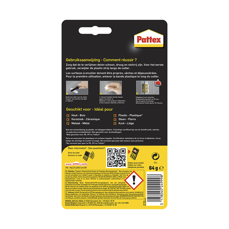 Afbeelding laden in galerijviewer, Pattex 1005194 - repair express 64gr. | 12 stuks
