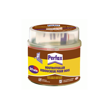 Perfax houtrotvuller 500g | hout restoratie vulmiddel | houtrotvuller voor binnenhuis projecten | rotvuller restoratie.