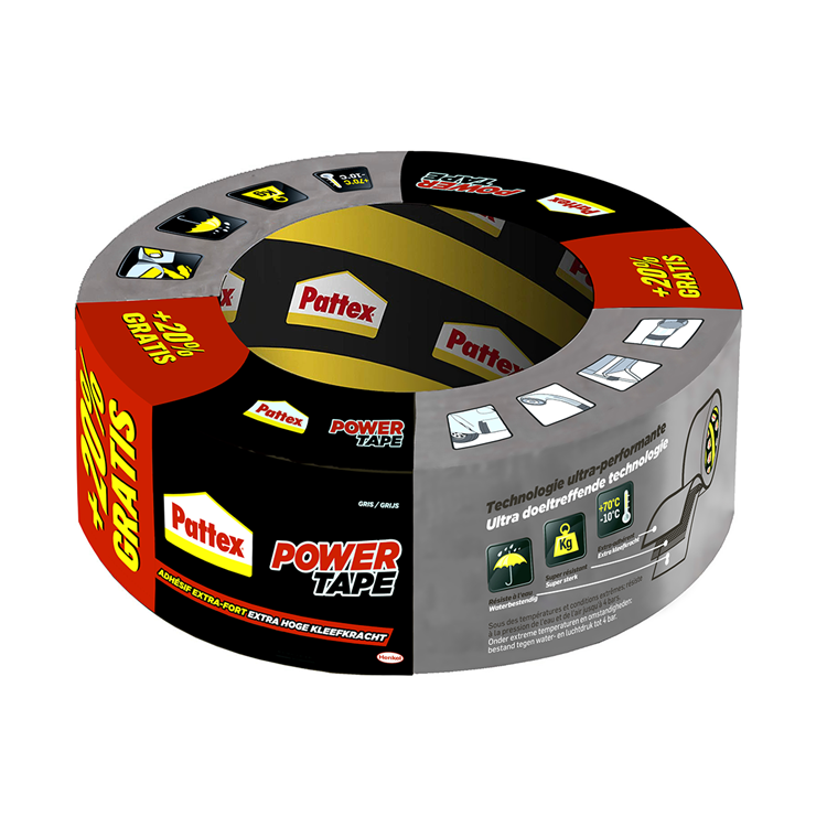 Afbeelding laden in galerijviewer, Pattex 1008427 - powertape 25m + 20% | 12 stuks
