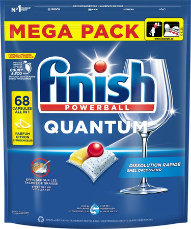 Finish quantum citroen vaatwastabletten - 68 capsules