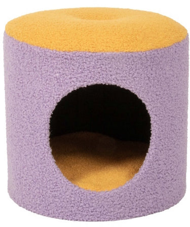 Coockoo kattenhuisje happy house geel paars
