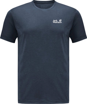 Jack wolfskin vonnan s s t m heren outdoorshirt-midnight sky