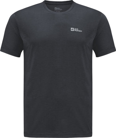 Jack wolfskin vonnan s s t m heren outdoorshirt - phantom - maat l