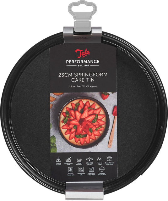 Tala performance - springvorm - 23 cm - losse bodem - ovenbestendig - antiaanbaklaag - pfas-vrij