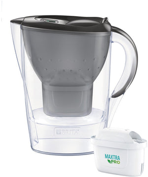 Brita kannen - filtrerende waterkoker marella cool memo, inhoud 2,4 l, filter maxtra pro, grafiet 1052794