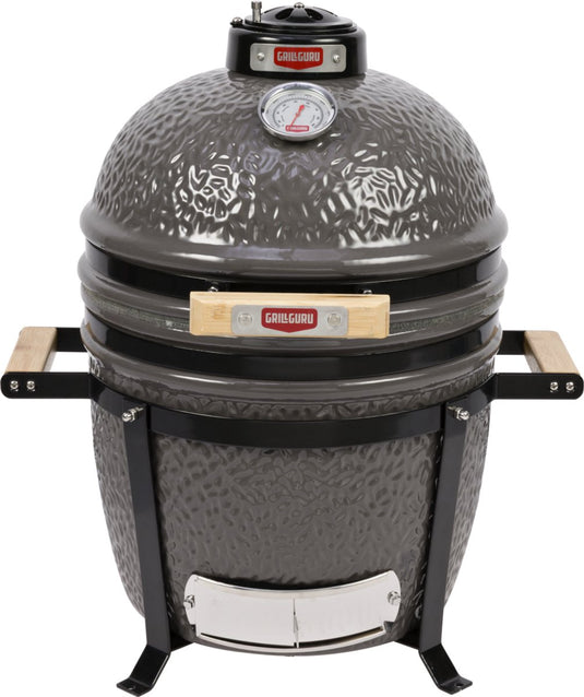 Grill guru kamado barbecue original compact ø33cm ø13inch - compleet - grijs