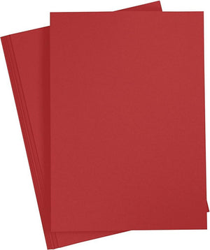 Creotime karton rood a4 220g, 10st.