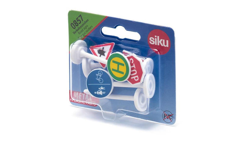 Afbeelding laden in galerijviewer, Siku 0857 verkeersteken set a 6 stuks 5cm

