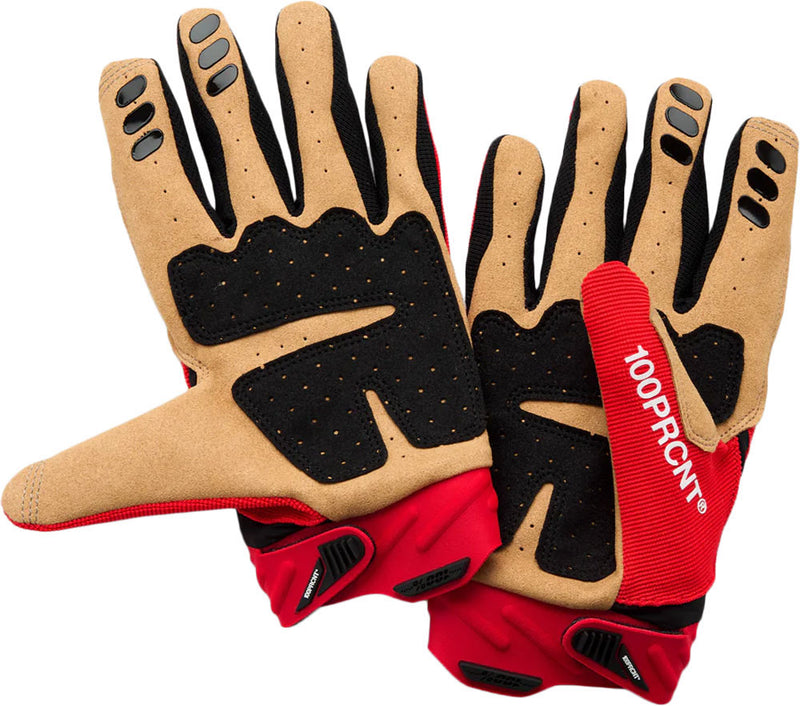 Afbeelding laden in galerijviewer, 100% airmatic 2 - mtb gloves red black | m
