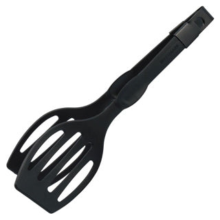 Afbeelding laden in galerijviewer, Westmark dubbele bak- serveertang, lengte: 28,9 cm, kunststof, duetto flonal, zwart, 21002260
