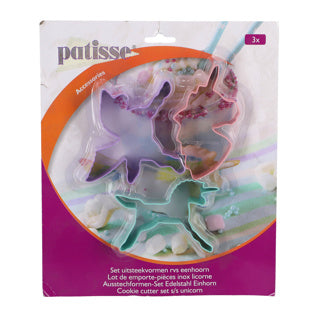 Patisse vormenset eenhoorn 3-delig | 2 stuks