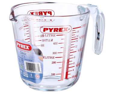 Afbeelding laden in galerijviewer, Pyrex classic glazen maatbeker 0,5l
