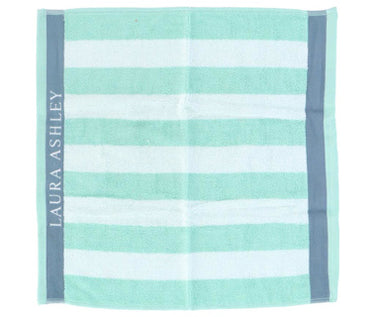Laura ashley keukendoek white + mint stripes 50 x 50 cm