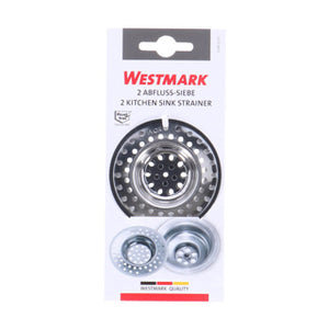 Westmark gootsteenzeefjes 7 cm rvs 2 stuks