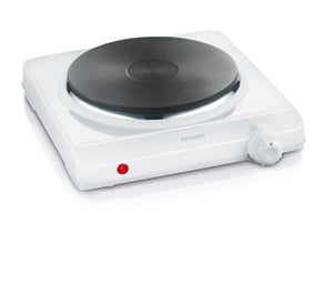 Severin enkele kookplaat 1500 w wit kp 1091