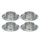 Excellent houseware eierdopset rvs 4 stuks | 4 stuks