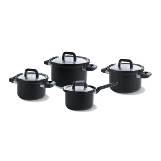 Bk flow cool black rvs pannenset 4-delig