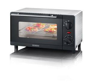 Severin mini bak- en toastoven 9 liter 800w to 2052