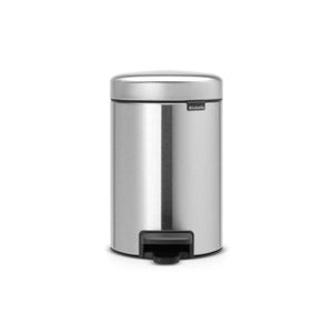 Brabantia pedaalemmer newicon 3 liter matt steel fingerprint proof