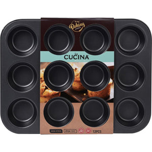 La cucina muffinvorm 12vaks anti aanbak 35x26.5x3.5cm | 4 stuks
