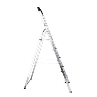 Hailo l40 huishoud trap 5-treeds aluminium (4 treden+bordes)