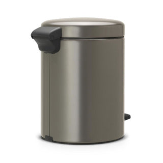 Afbeelding laden in galerijviewer, Brabantia pedaalemmer newicon 5l platinum met kunststof binnenemmmer
