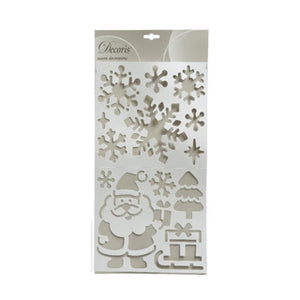 Kaemingk stencils plastic snowman santa 2 assorti | 6 stuks