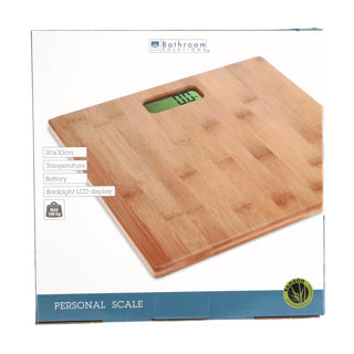 Afbeelding laden in galerijviewer, Bathroom solutions bamboe weegschaal 30 x 30 cm
