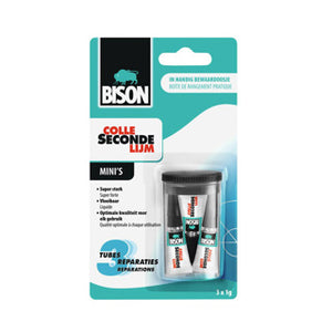 Bison bi-6309066 secondelijm mini 3x1 gram