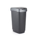 Rotho twist afvalbak 25l dark silver 333x252x476mm