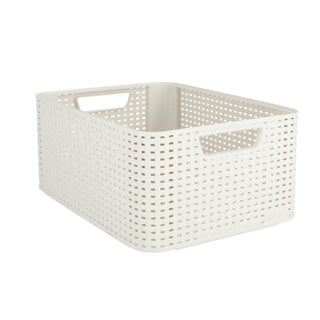 Afbeelding laden in galerijviewer, Curver style opbergmand 18l wit

