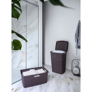 Curver wasmand jute-look 46l donkergrijs