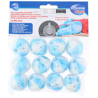 Lifetime clean pluisverwijderende wasballen 12 stuks | 4 stuks