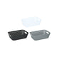 Opbergmand 29 x 20 x 8,5 cm assorti kleuren | 4 stuks