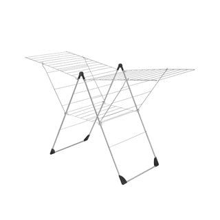 Afbeelding laden in galerijviewer, Metaltex vento droogrek 30 m lijn 110x177x67 cm zilver zwart
