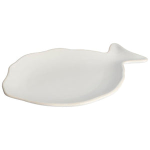 Gusta bordje vis 21,5 x 15,2 cm wit | 2 stuks