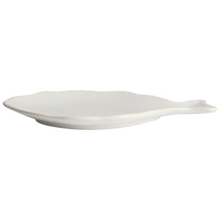 Afbeelding laden in galerijviewer, Gusta bordje vis 21,5 x 15,2 cm wit | 2 stuks
