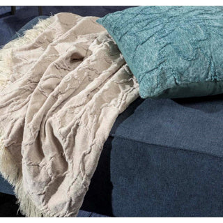 Afbeelding laden in galerijviewer, Dutch decor florine plaid 140 x 180 cm pumice stone | 2 stuks
