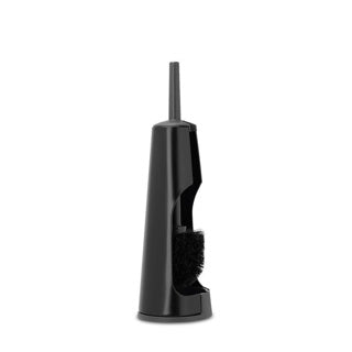 Afbeelding laden in galerijviewer, Brabantia toiletborstel en houder zwart dia.12x42cm

