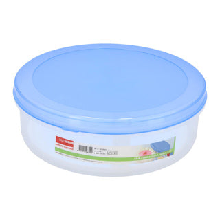 Afbeelding laden in galerijviewer, Sunware club cuisine taartdoos met lift 8,3 liter transparant blauw diameter33x12cm
