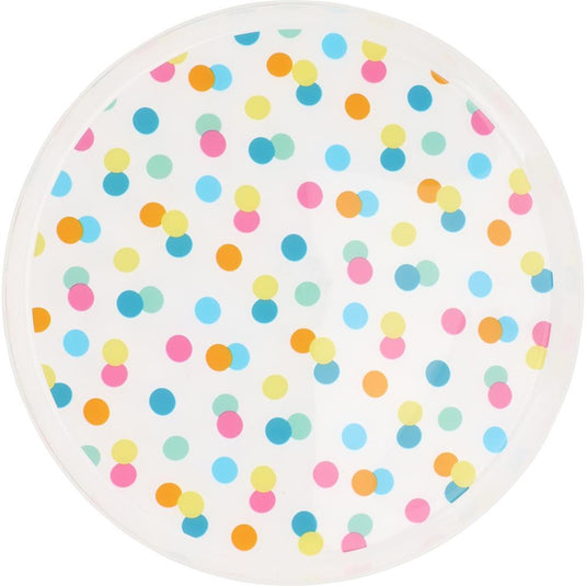 Excellent houseware bordjes met stippen 22,5cm, 4st.