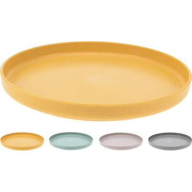Excellent houseware bord gerecycled kunststof ã˜19,5cm 4 assorti