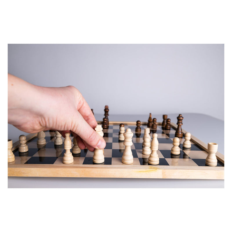 Afbeelding laden in galerijviewer, Clown games schaakstukken hout, 32dlg.
