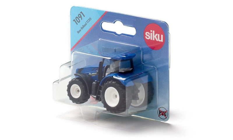 Afbeelding laden in galerijviewer, Siku 1091 new holland t7.315 tractor blauw 67x48x27mm
