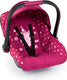 Bayer design - autostoeltje deluxe car seat voor poppen - roze met fee