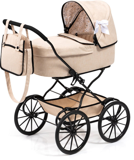 Bayer design klassieke beige poppenwagen