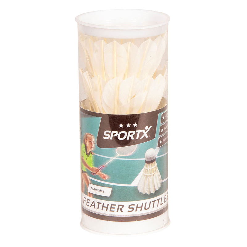 Afbeelding laden in galerijviewer, Sportx shuttle veren wit in koker, 3st.
